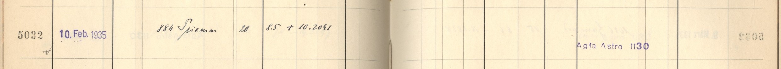 Plattenverzeichnis Eintrag05032