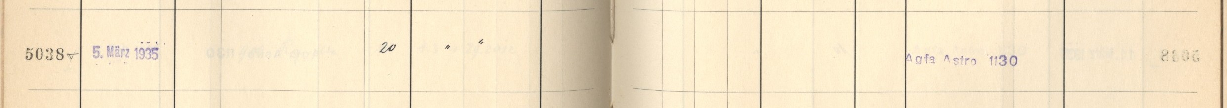 Plattenverzeichnis Eintrag05038