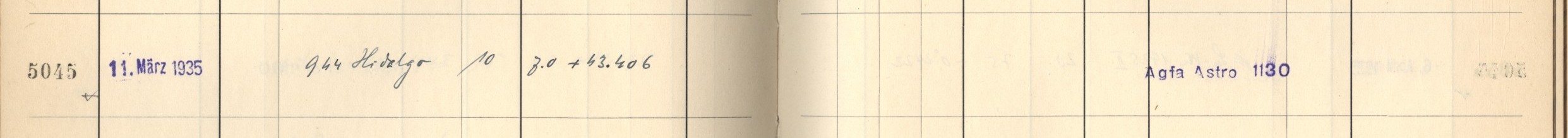 Plattenverzeichnis Eintrag05045