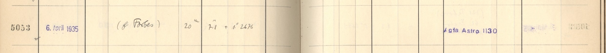 Plattenverzeichnis Eintrag05053