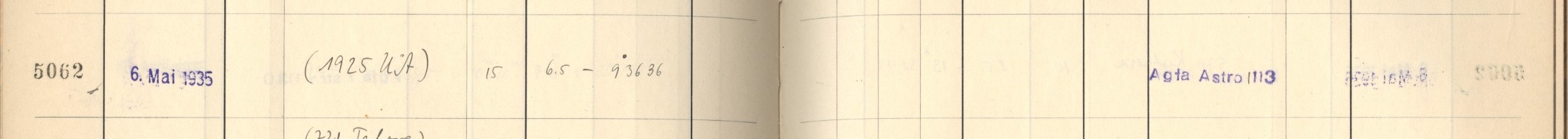 Plattenverzeichnis Eintrag05062