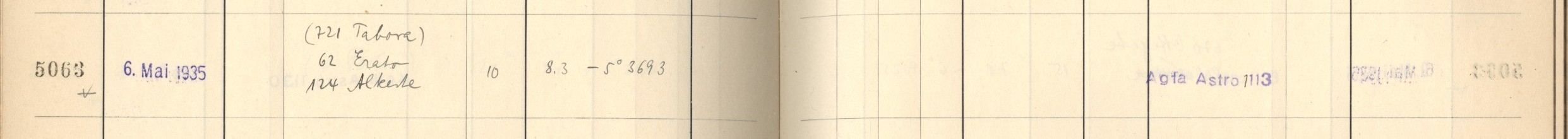 Plattenverzeichnis Eintrag05063