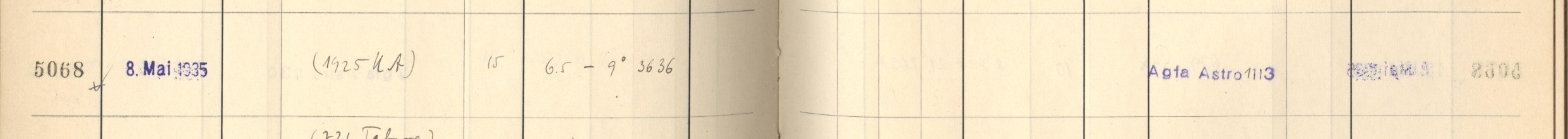 Plattenverzeichnis Eintrag05068