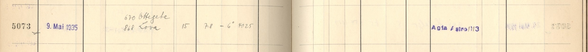 Plattenverzeichnis Eintrag05073