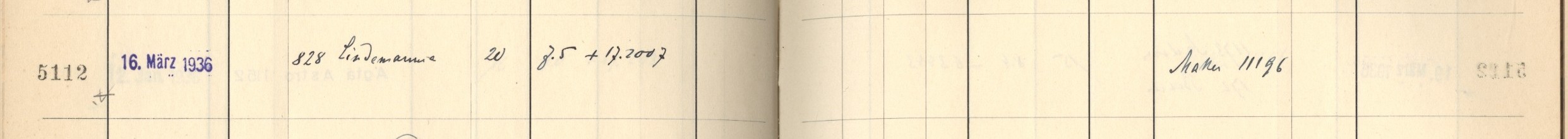 Plattenverzeichnis Eintrag05112