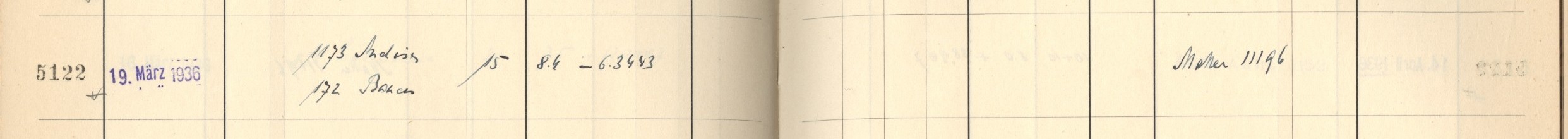 Plattenverzeichnis Eintrag05122