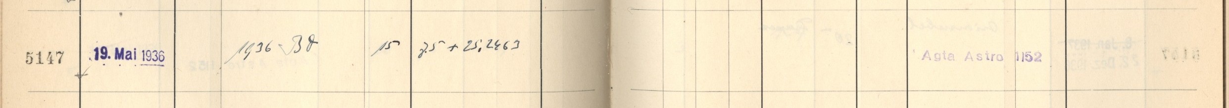Plattenverzeichnis Eintrag05147