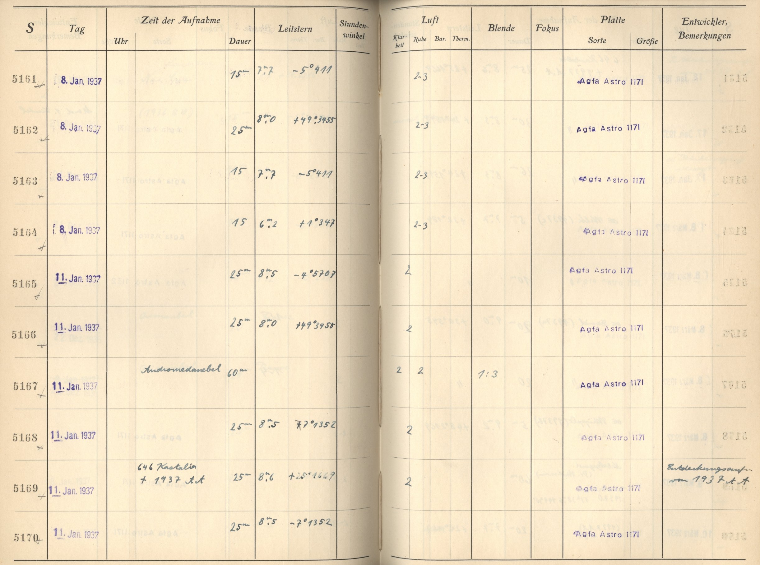 Plattenverzeichnis: ganze Seite05168