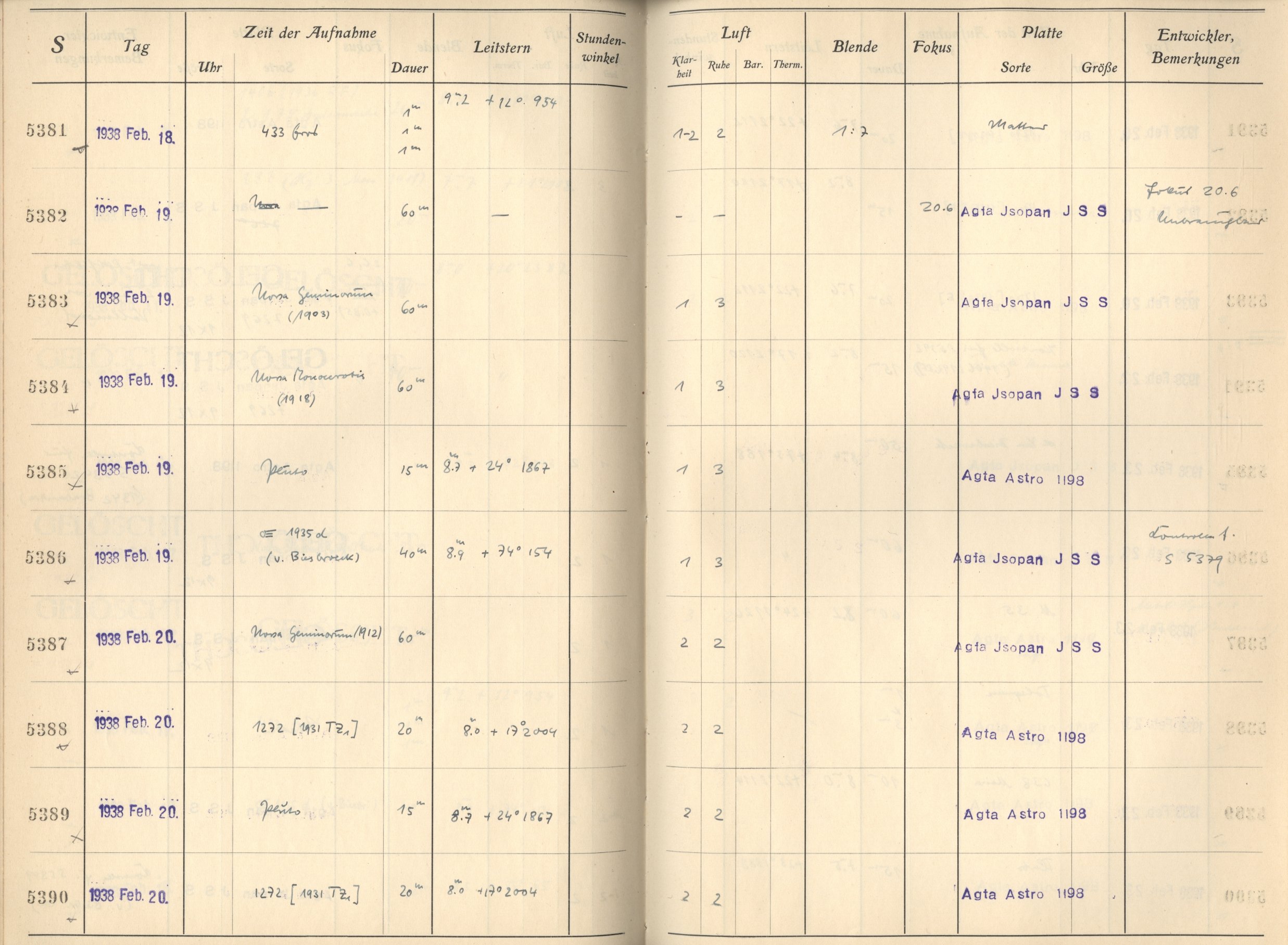 Plattenverzeichnis: ganze Seite05383
