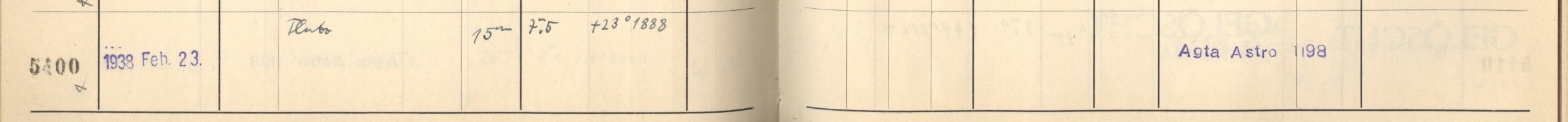 Plattenverzeichnis Eintrag05400