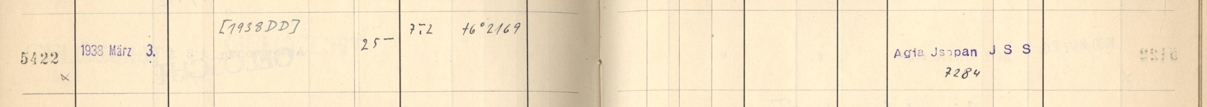 Plattenverzeichnis Eintrag05422