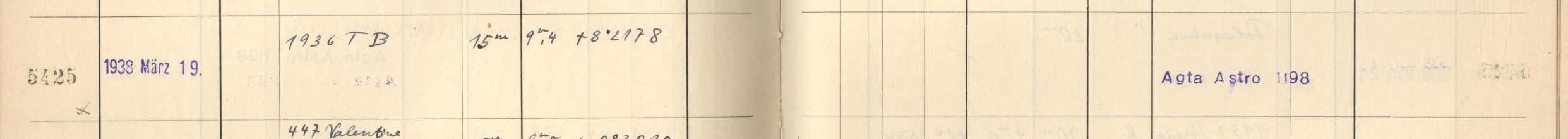 Plattenverzeichnis Eintrag05425