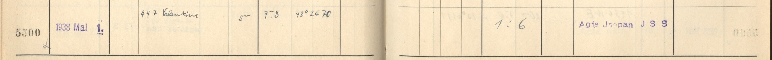Plattenverzeichnis Eintrag05500