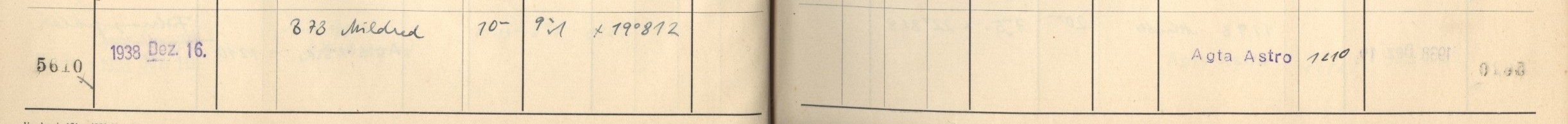 Plattenverzeichnis Eintrag05610