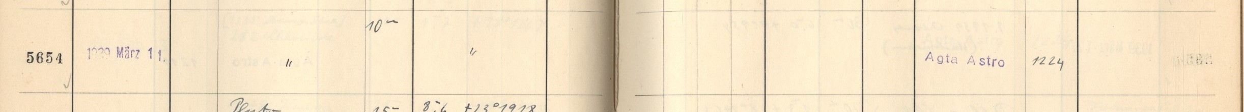 Plattenverzeichnis Eintrag05654