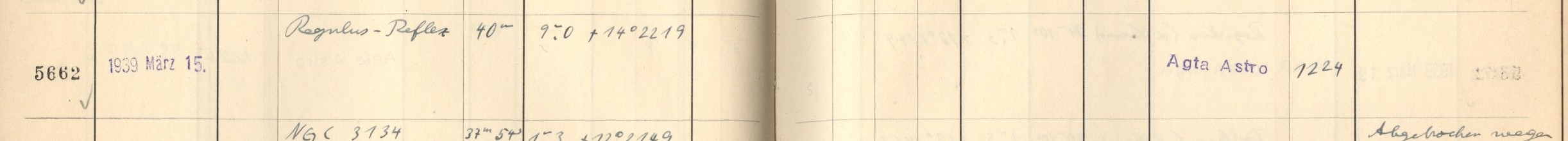 Plattenverzeichnis Eintrag05662