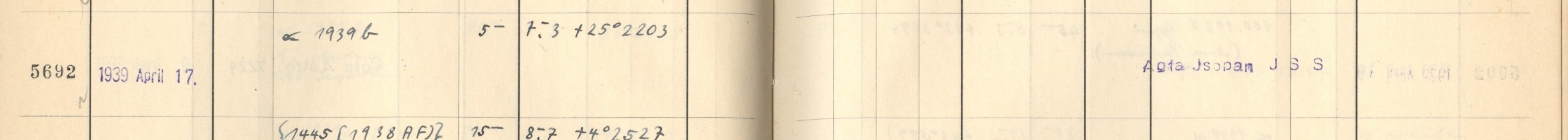Plattenverzeichnis Eintrag05692