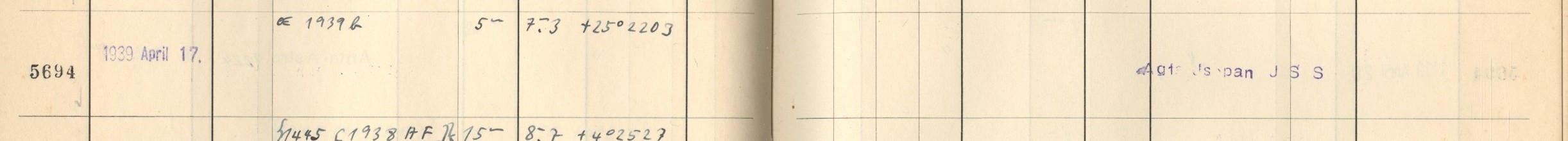 Plattenverzeichnis Eintrag05694
