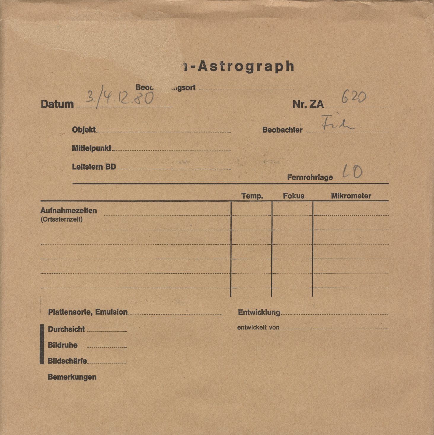 Plattenhuelle ZA00620