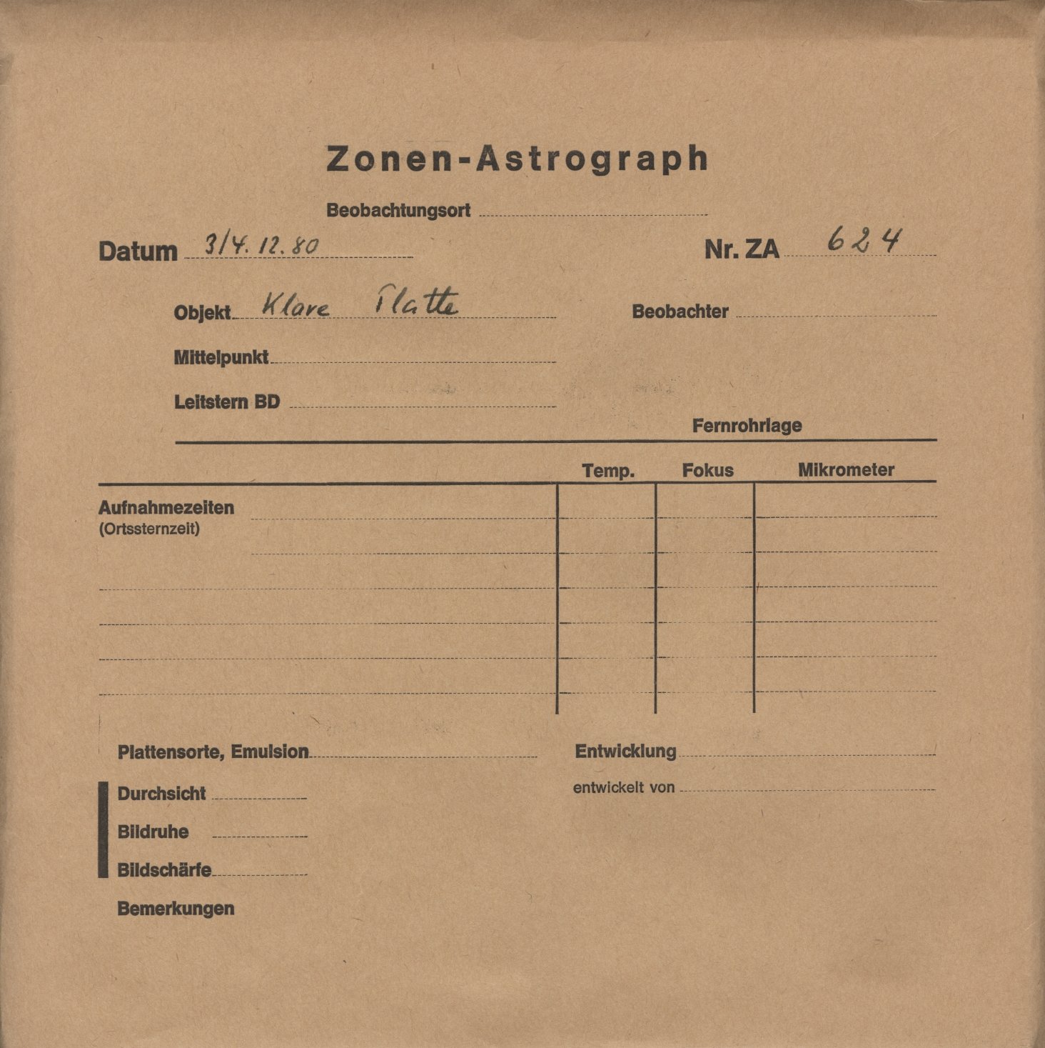 Plattenhuelle ZA00624