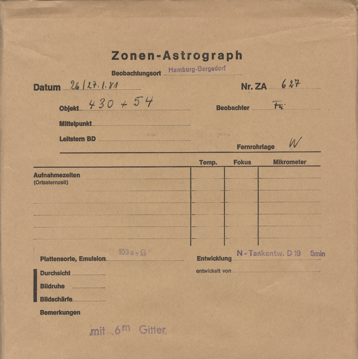 Plattenhuelle ZA00627