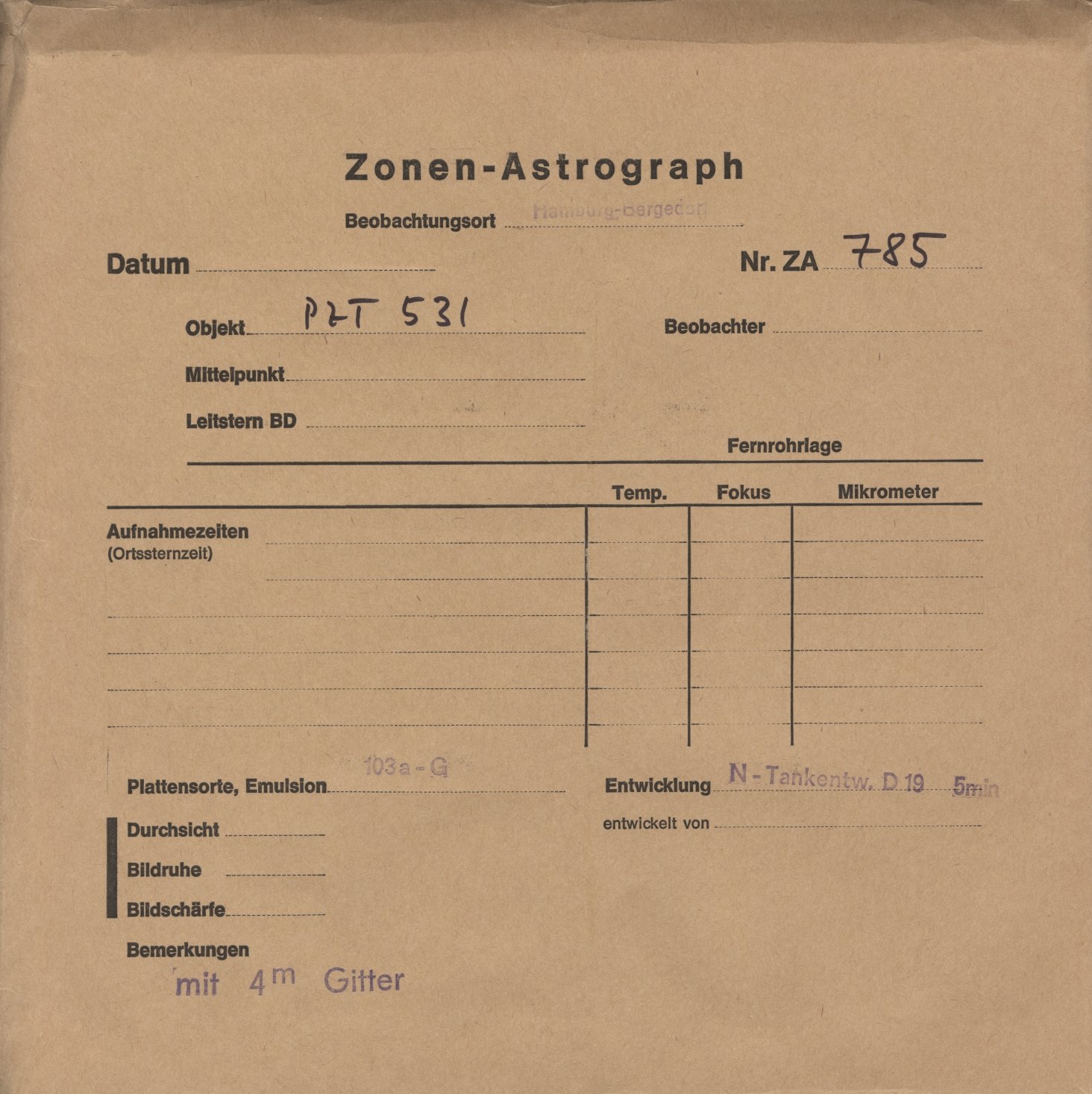Plattenhuelle ZA00785