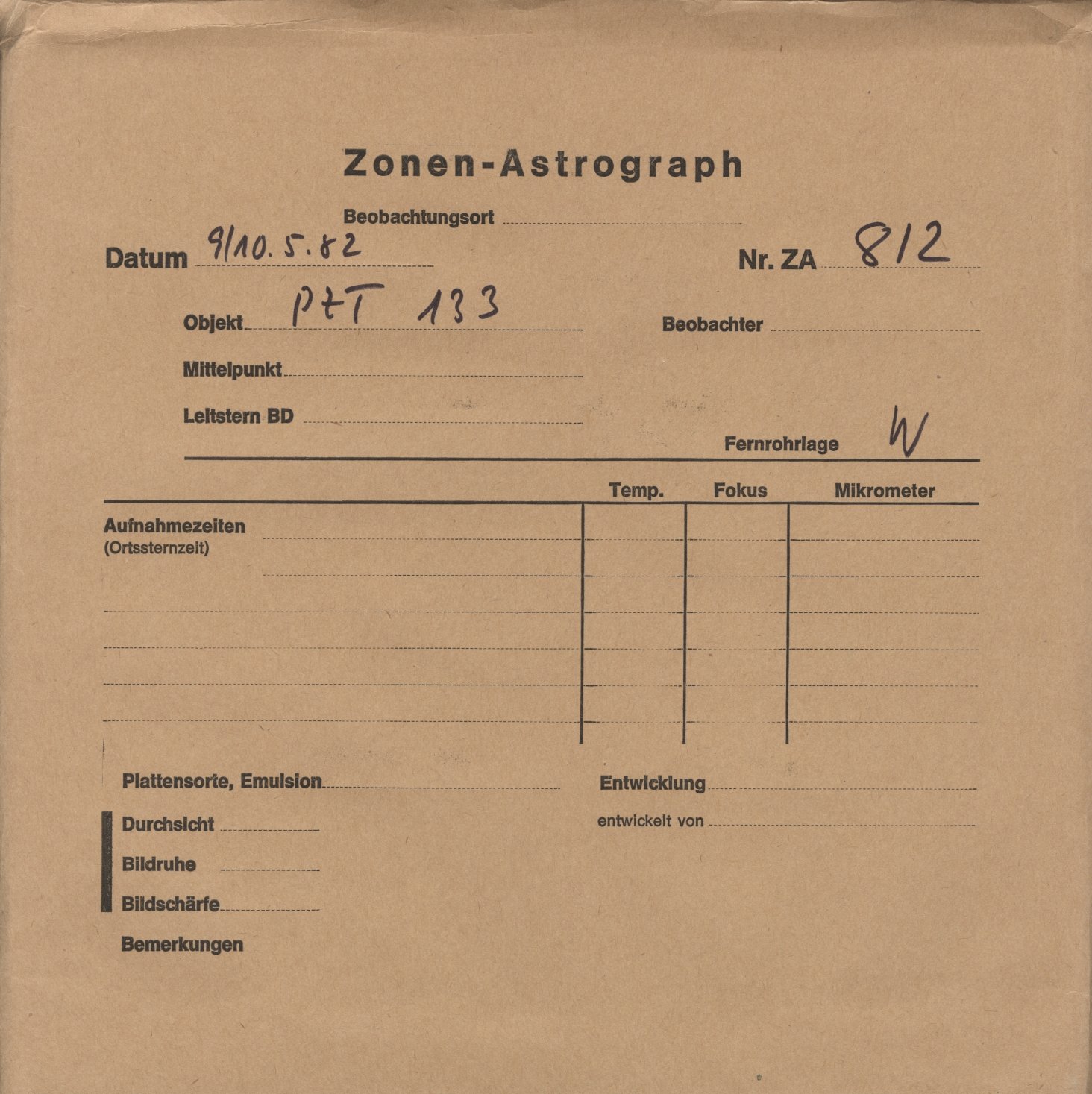 Plattenhuelle ZA00812