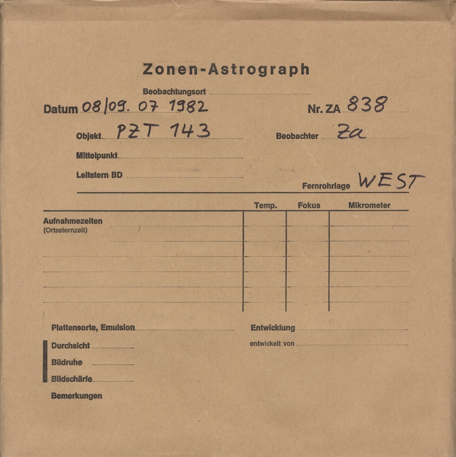 Plattenhuelle ZA00838