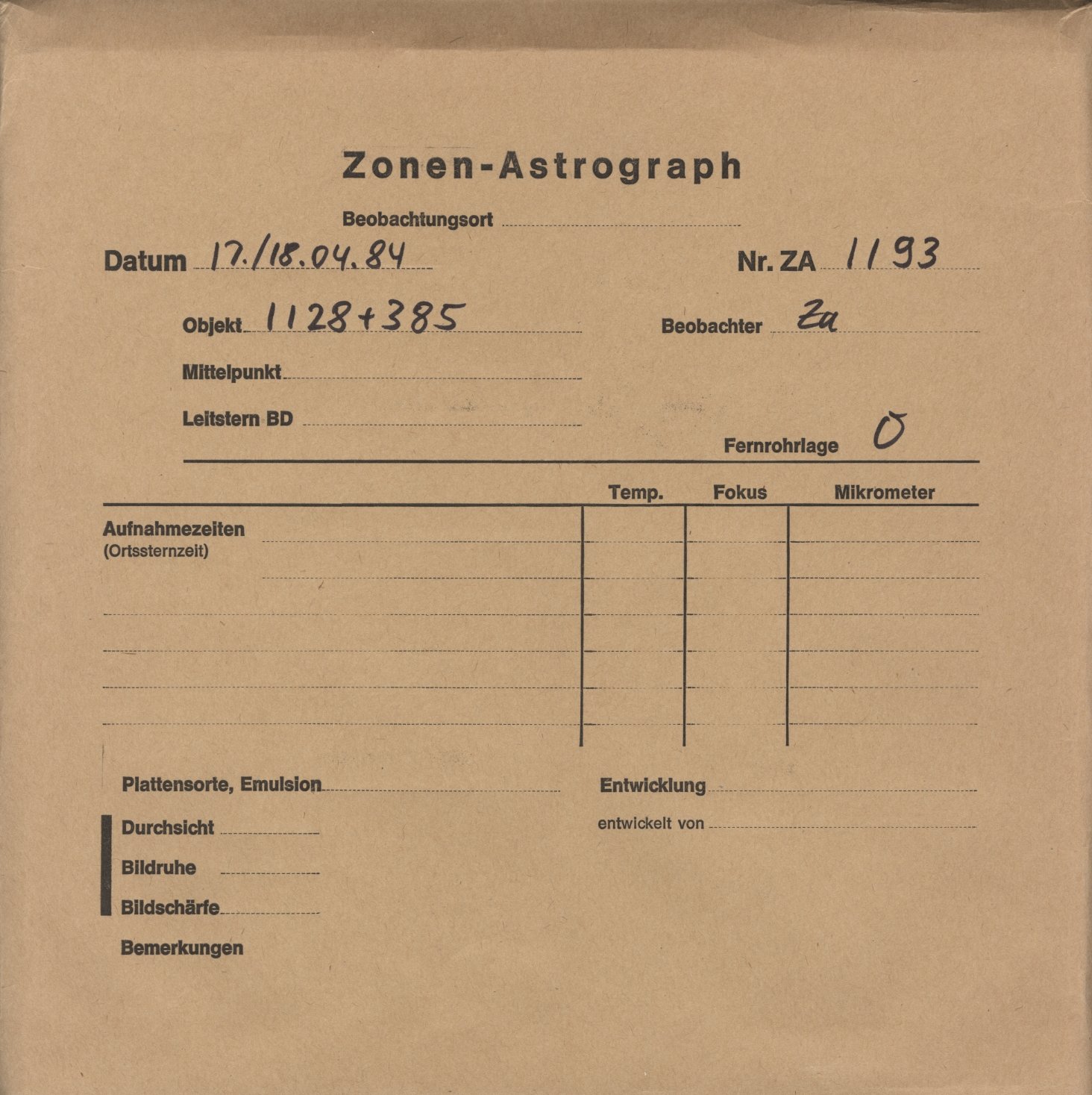 Plattenhuelle ZA01193