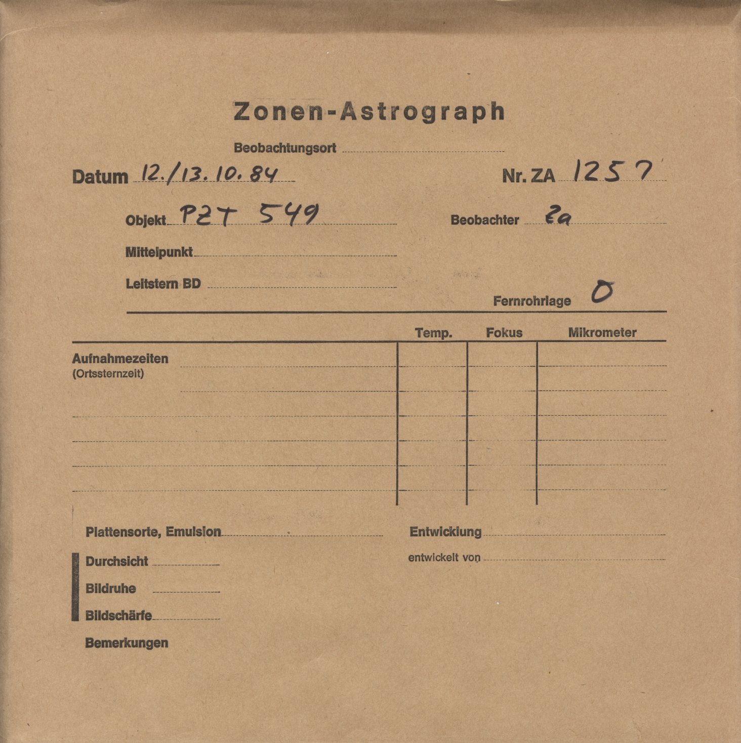 Plattenhuelle ZA01257