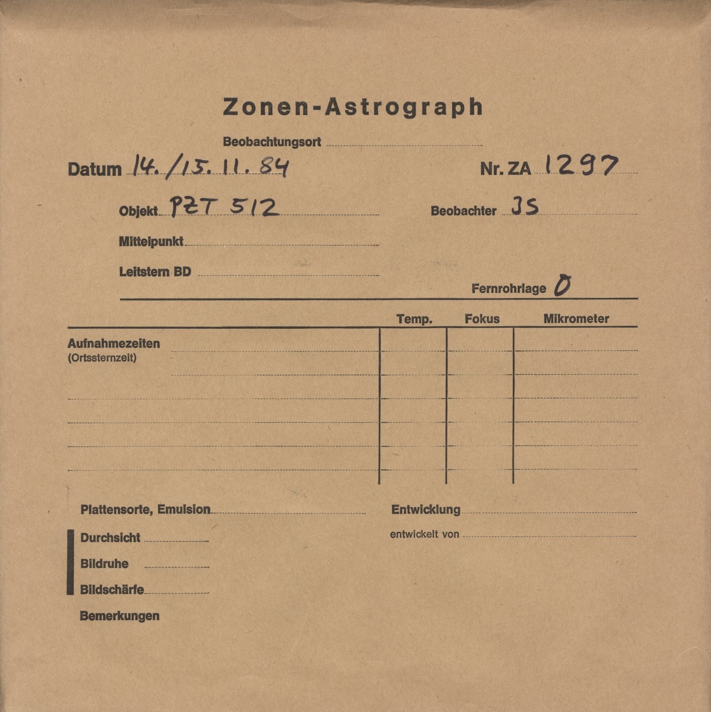 Plattenhuelle ZA01297