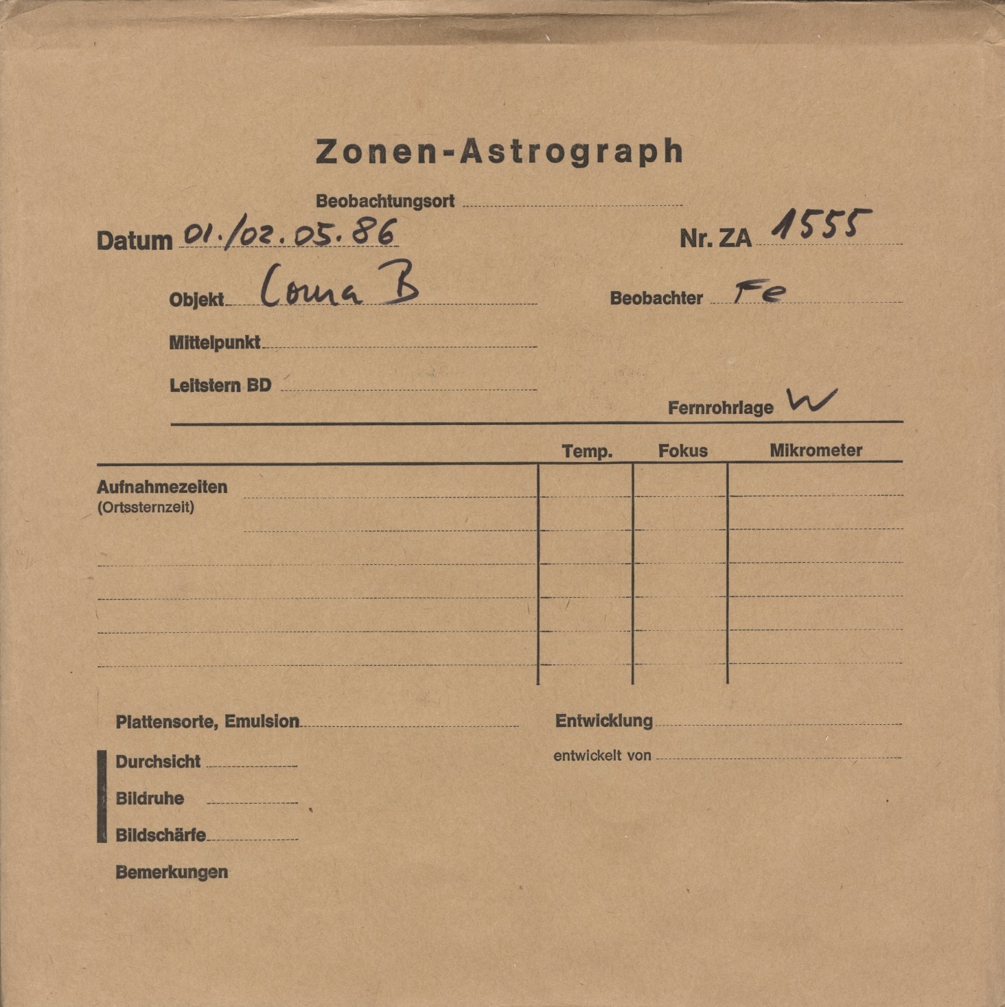 Plattenhuelle ZA01555