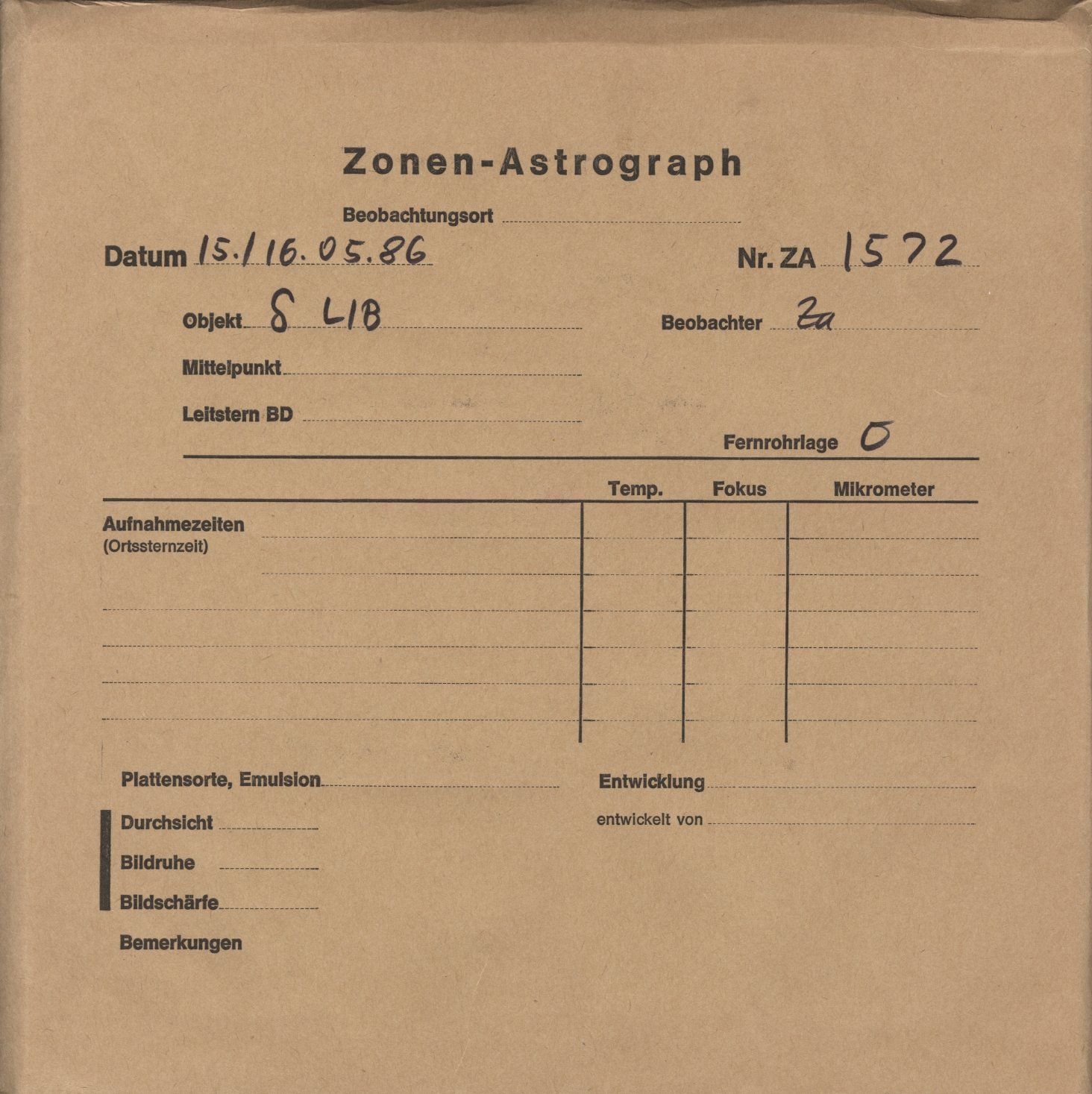 Plattenhuelle ZA01572