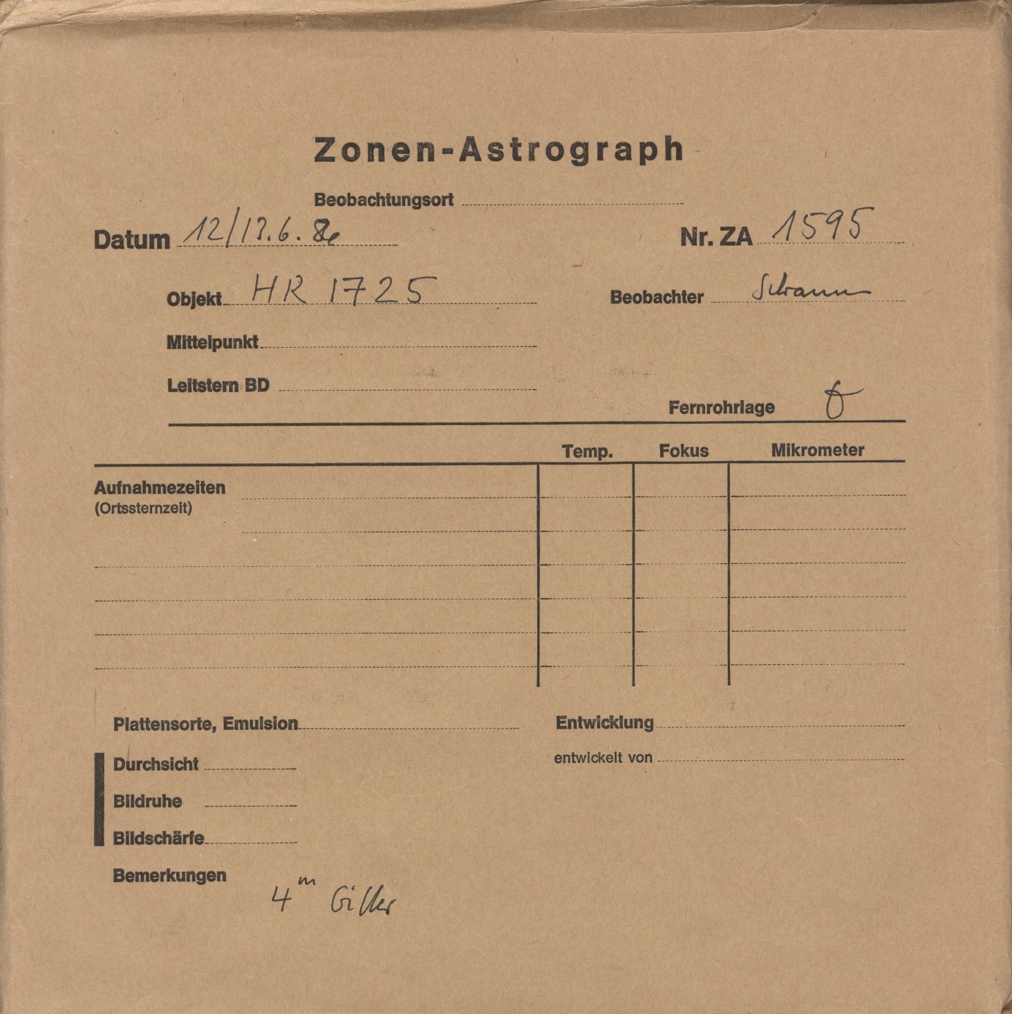 Plattenhuelle ZA01595
