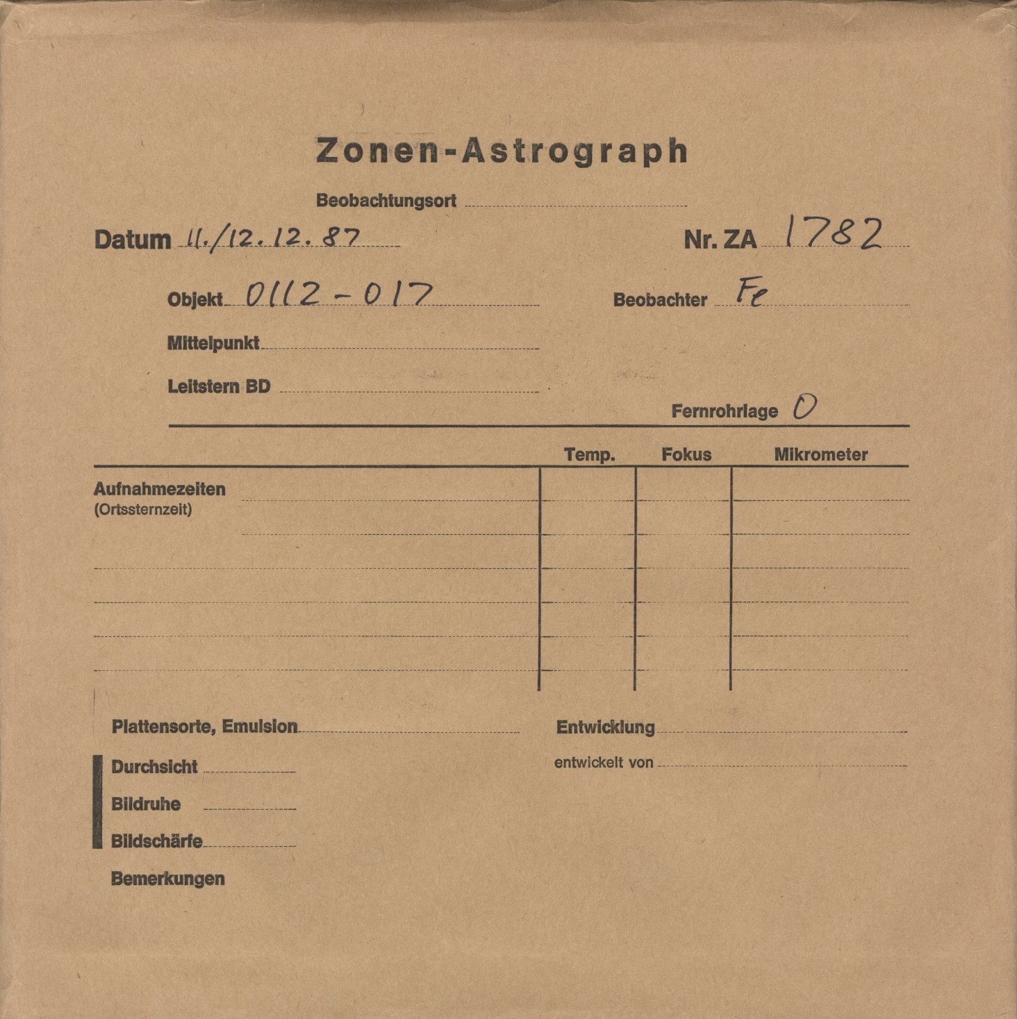 Plattenhuelle ZA01782