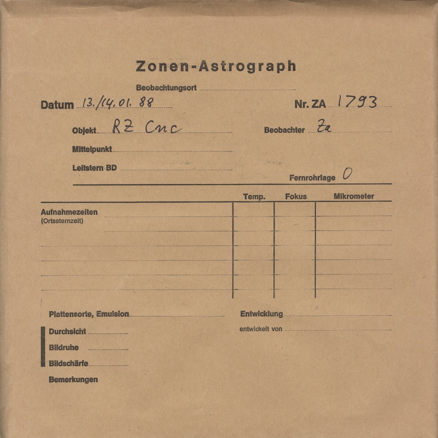 Plattenhuelle ZA01793