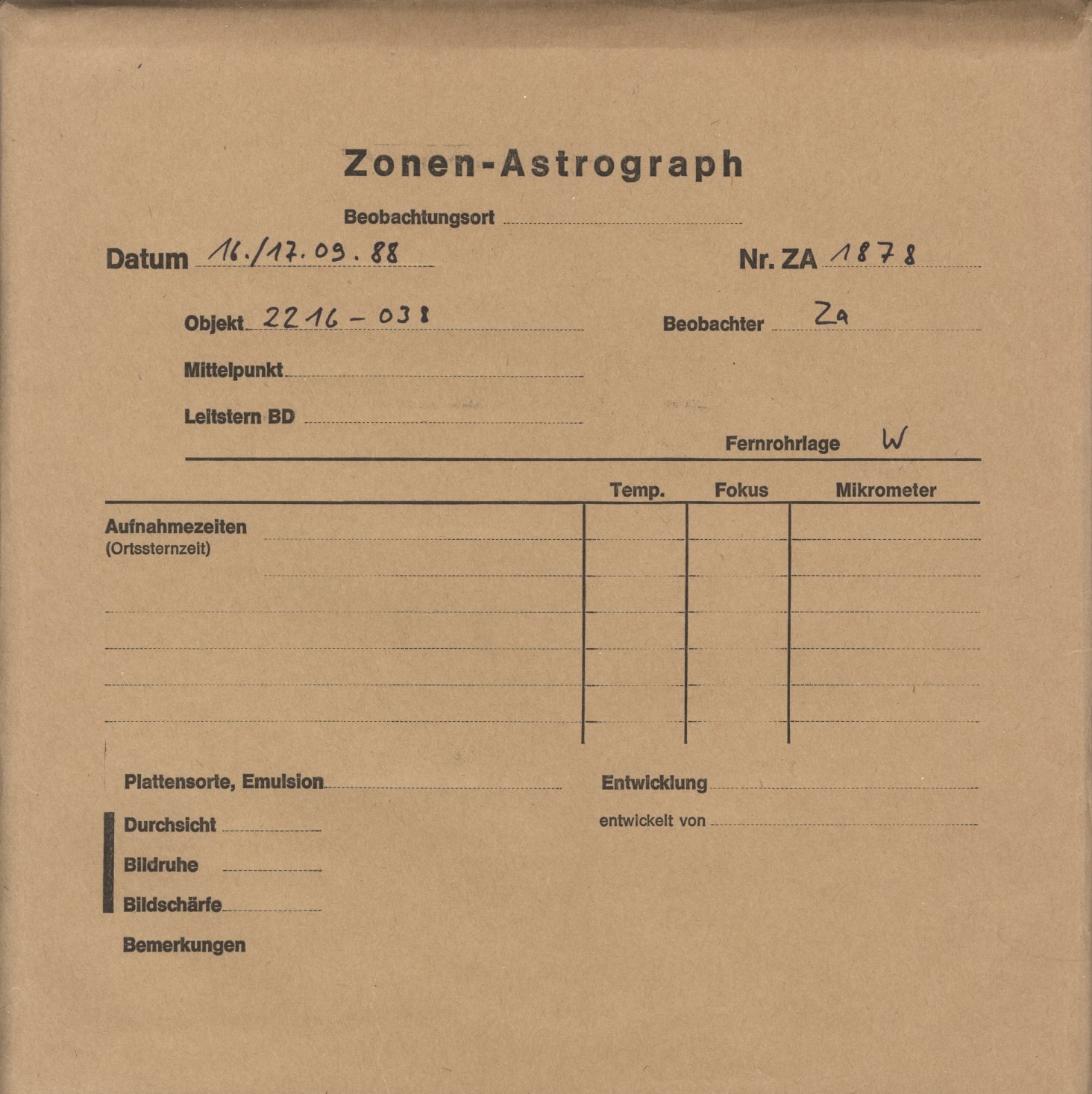 Plattenhuelle ZA01878