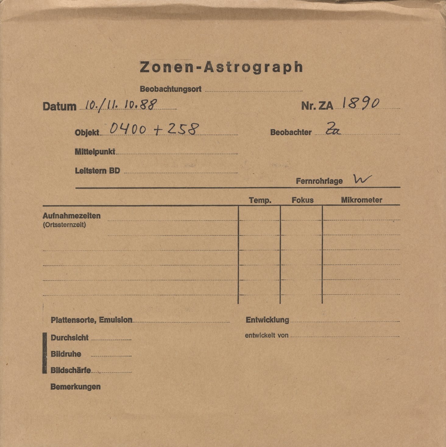 Plattenhuelle ZA01890