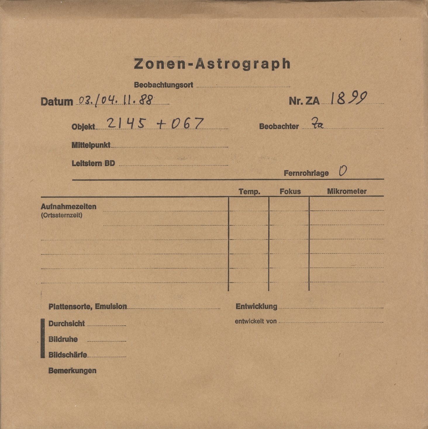 Plattenhuelle ZA01899