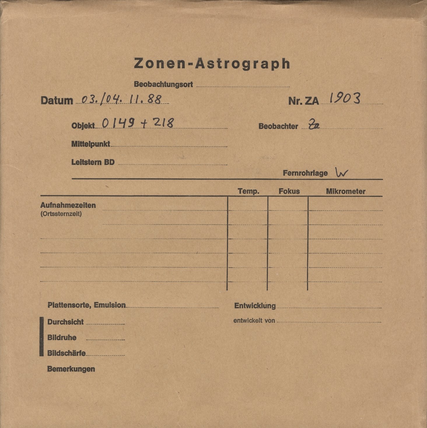 Plattenhuelle ZA01903