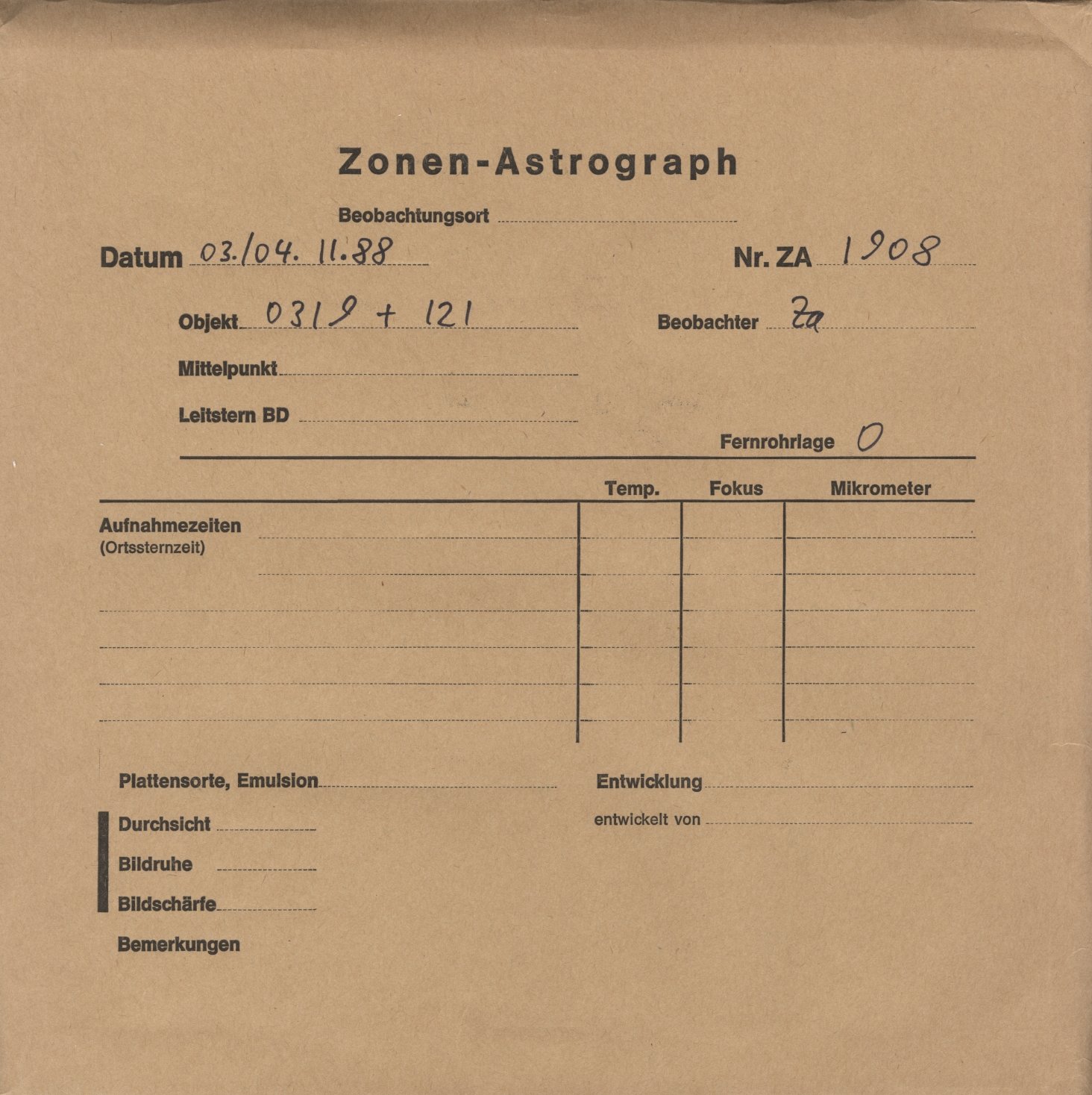 Plattenhuelle ZA01908