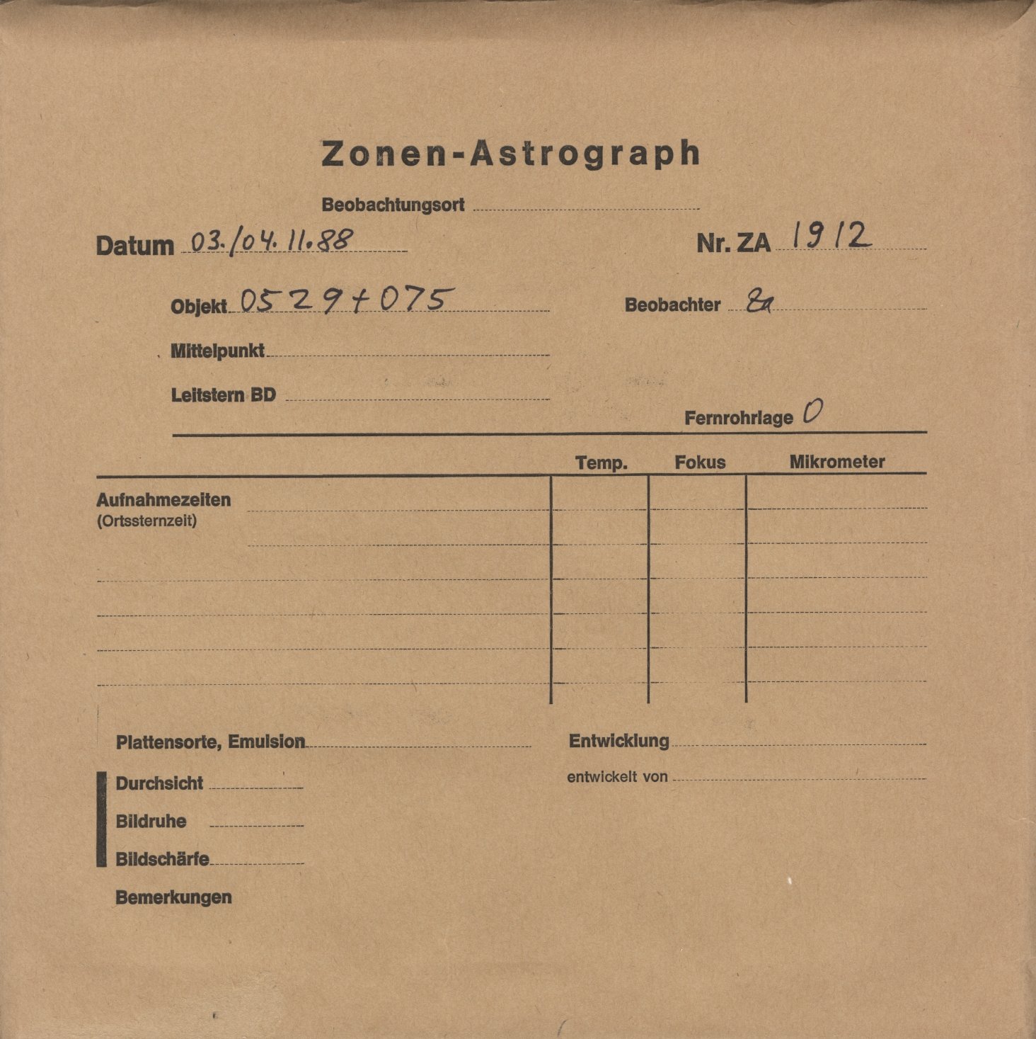 Plattenhuelle ZA01912