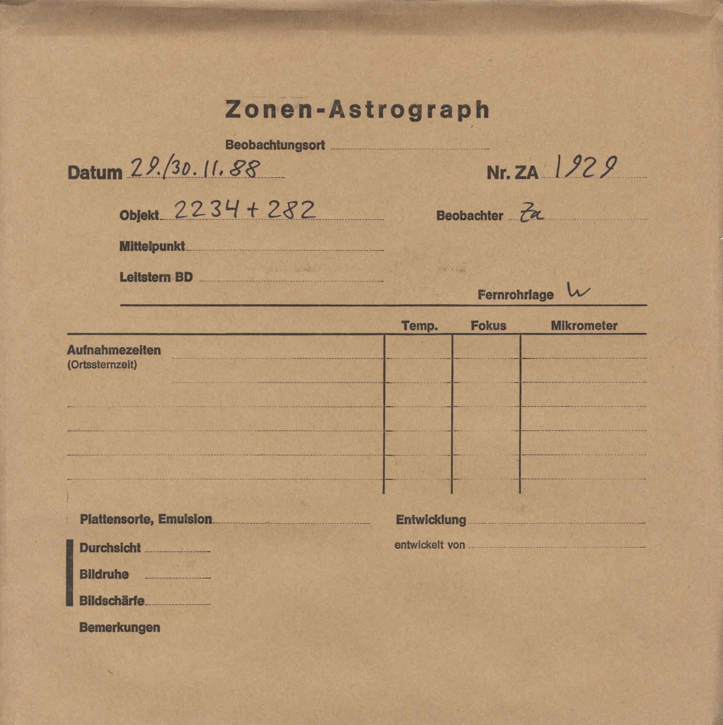 Plattenhuelle ZA01929