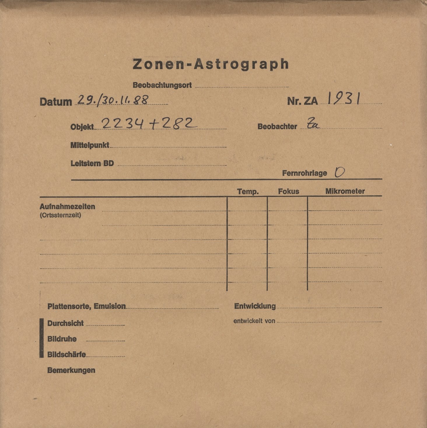Plattenhuelle ZA01931