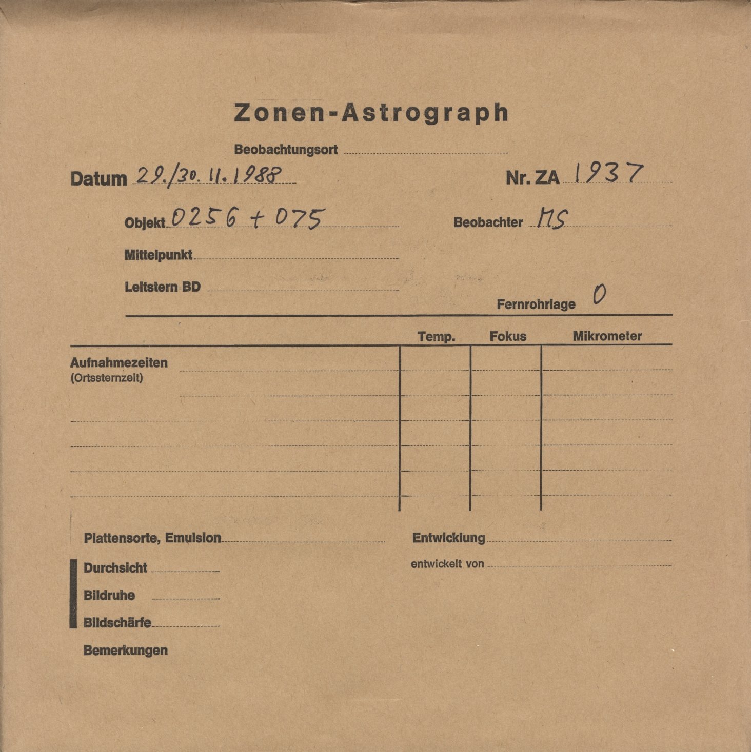 Plattenhuelle ZA01937