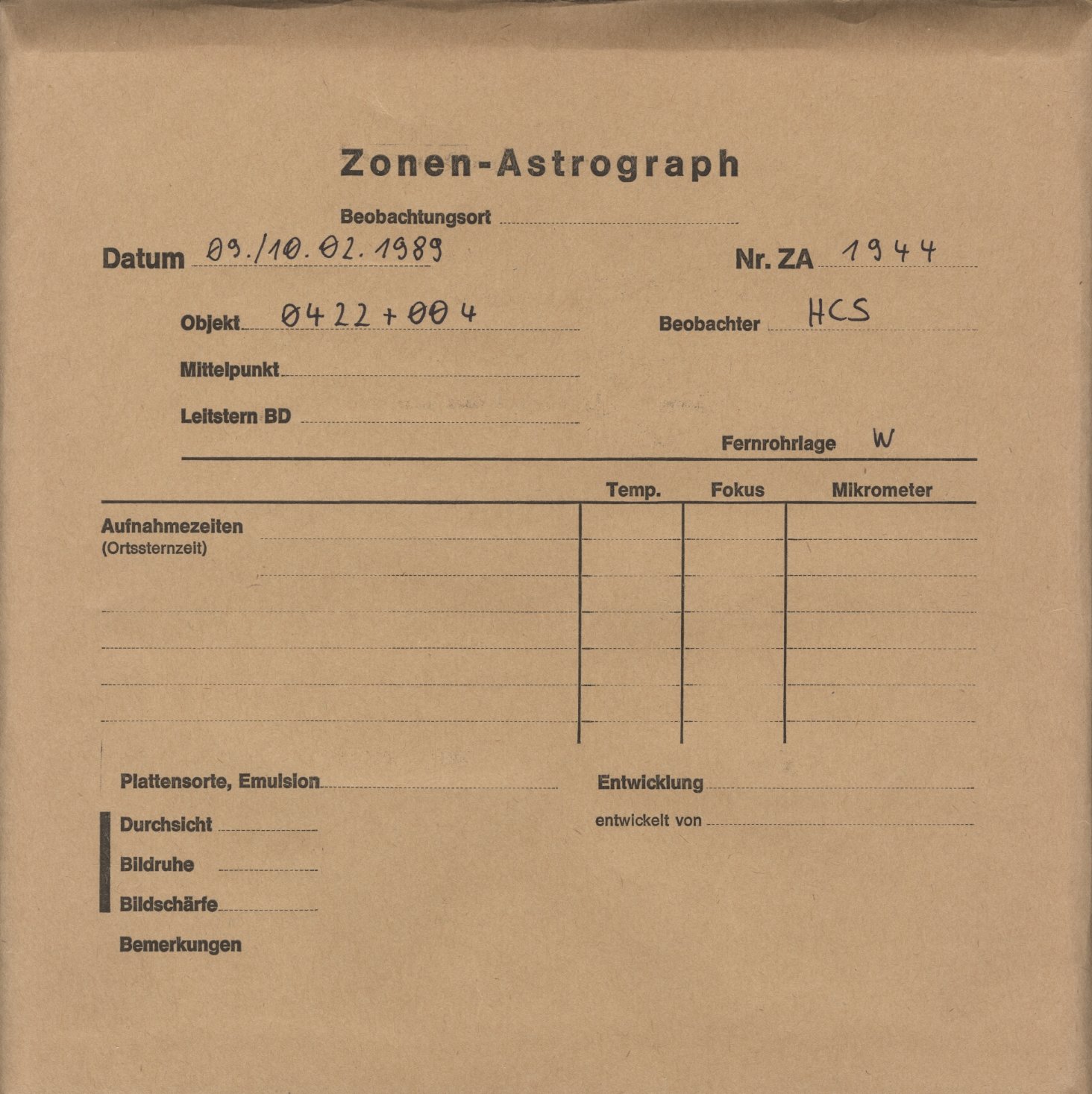 Plattenhuelle ZA01944