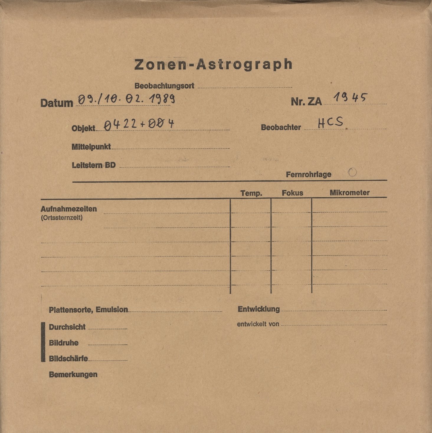 Plattenhuelle ZA01945