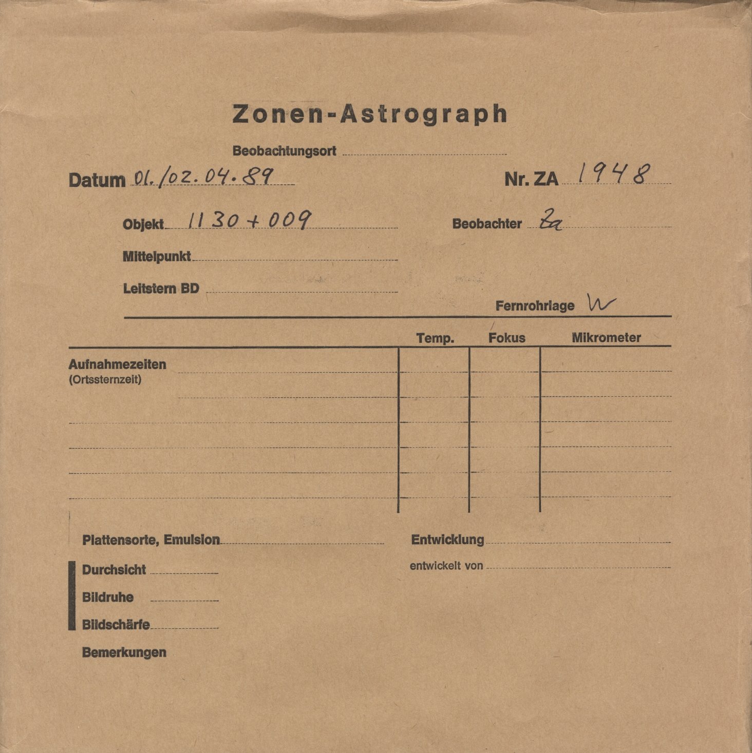 Plattenhuelle ZA01948