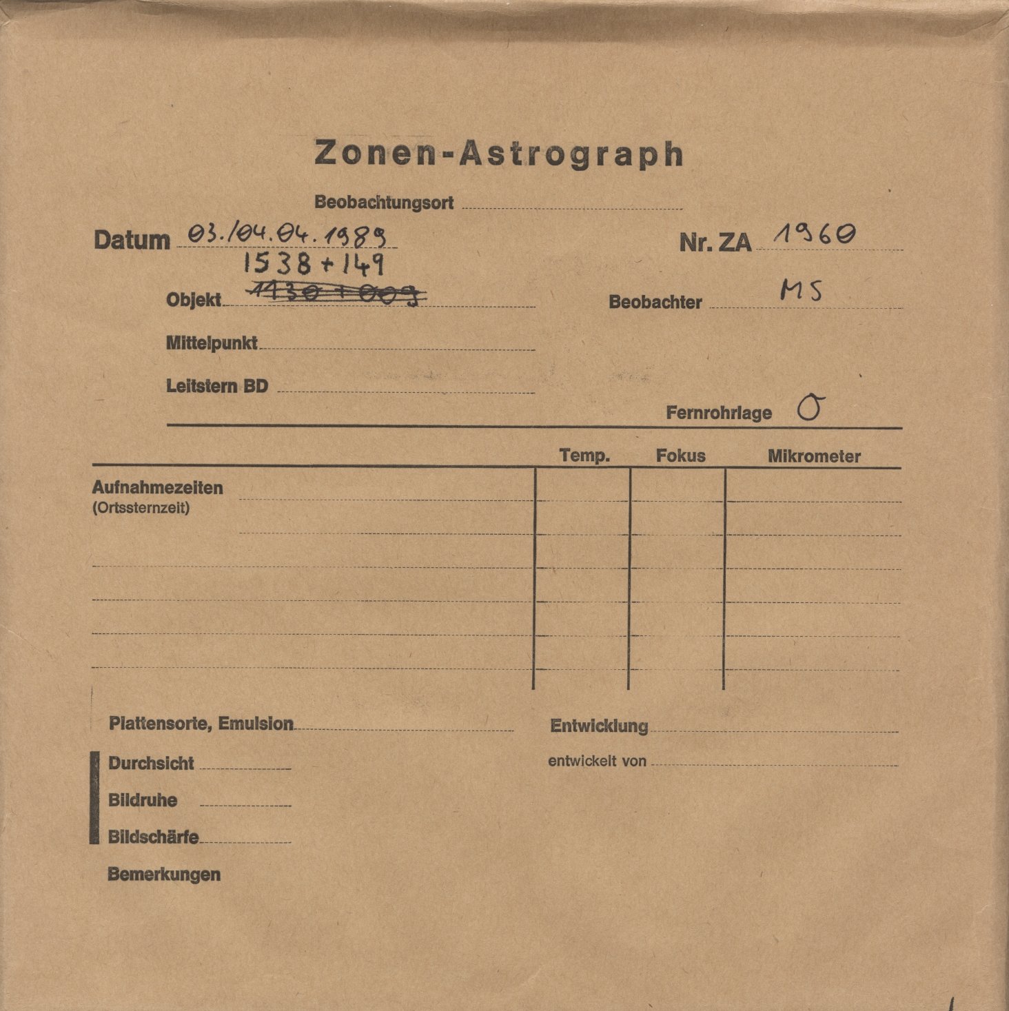 Plattenhuelle ZA01960