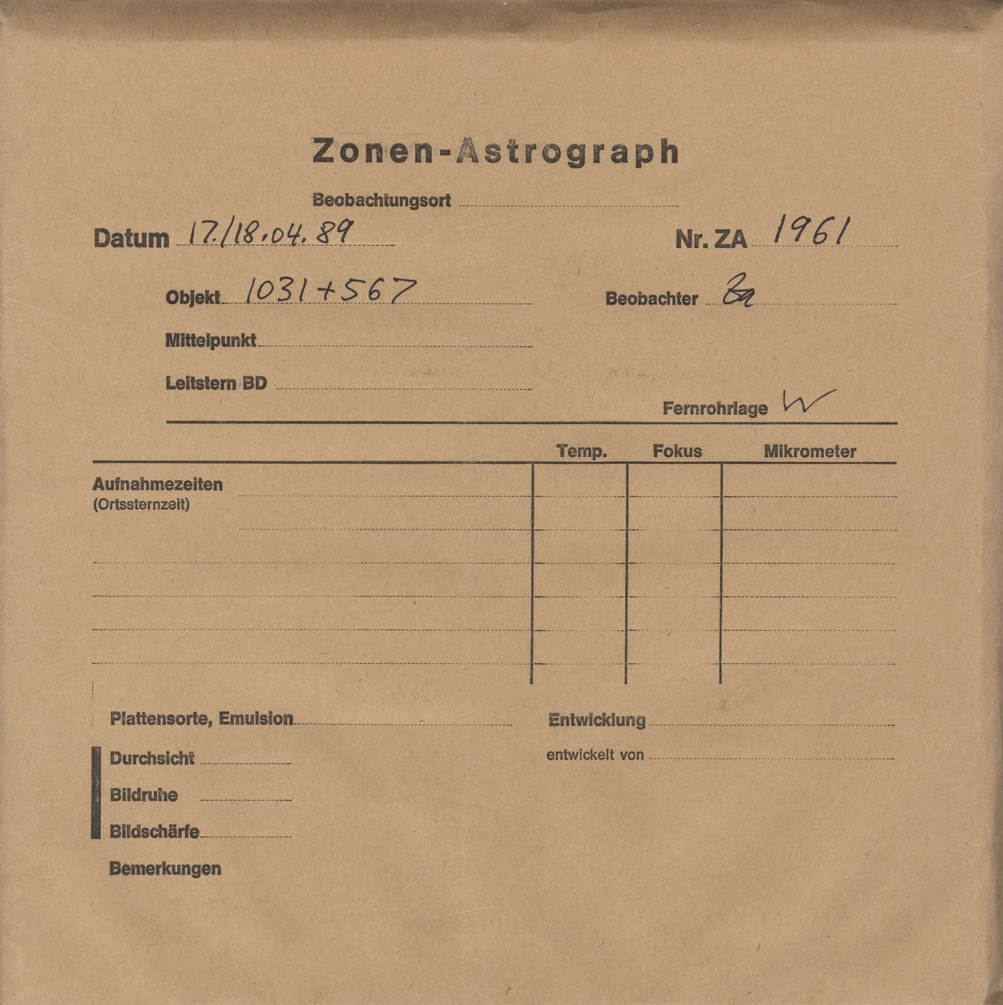 Plattenhuelle ZA01961